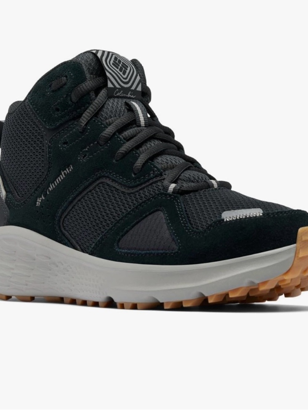 Columbia Black and Gum Mid-Top Women's Sneaker
